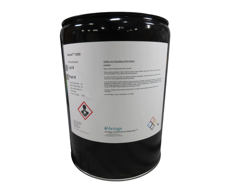 AXAREL™ 3000 MIL-PRF-680 Type III Spec Solvent Cleaner - 33 lb (5 Gallon) Pail