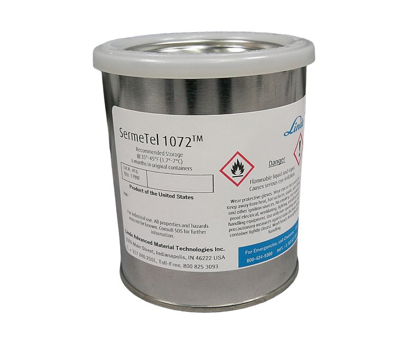 SermeTel® 1072 Gray High-Temperature Polymer Coating with Metallic Pigmentation - Pint Can