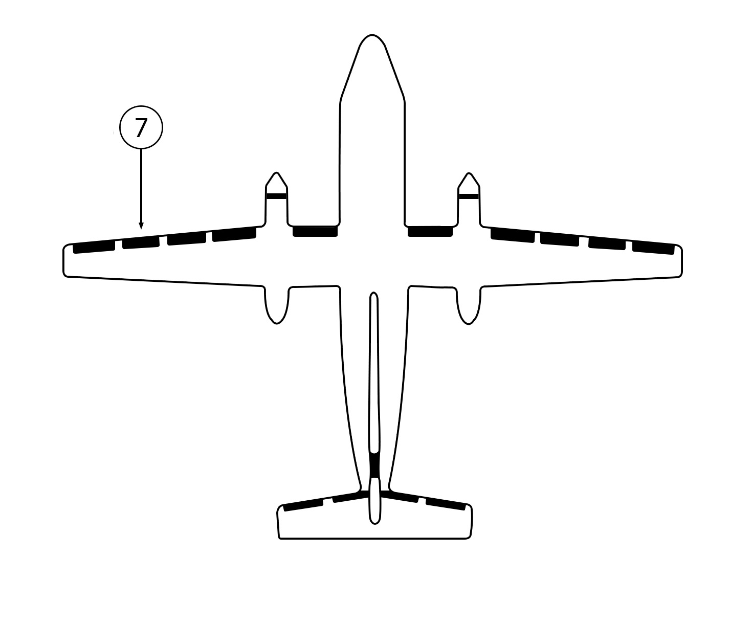 GOODRICH P29S7D5152-05 FASTboot® DeHavilland DHC-8 LH Outboard Center Wing De-Ice Boot