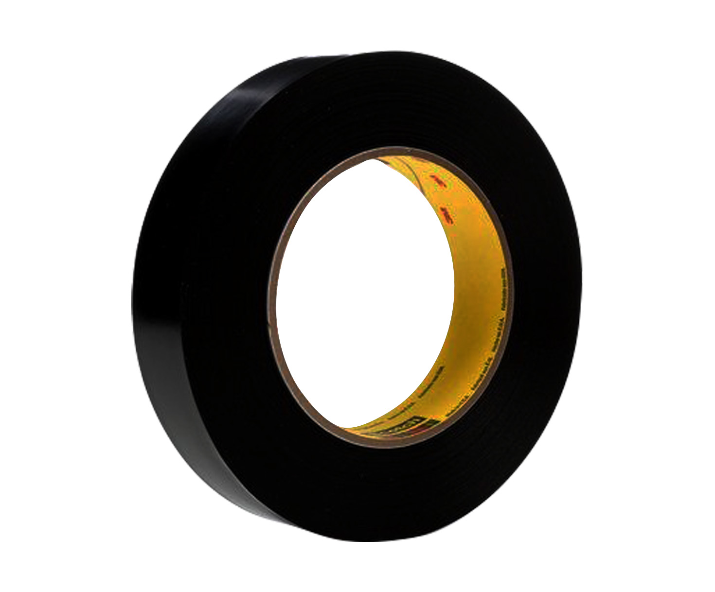 3M™ 021200-03151 Scotch® 472 Black 10.4 Mil Vinyl Tape - 1" x 36 Yard Roll - 36/Case