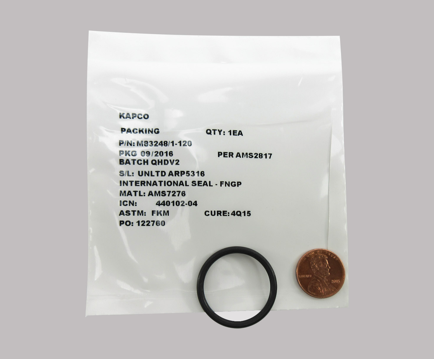 Military Specification M83248/1-120 O-Ring - 25/Pack