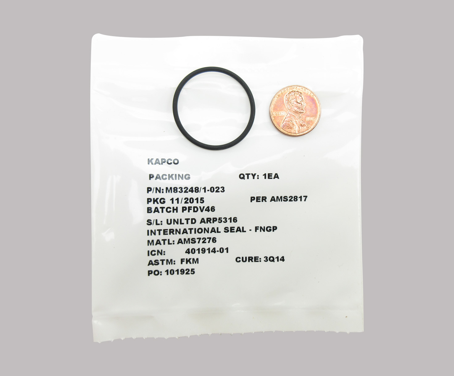 Military Specification M83248/1-023 O-Ring - 25/Pack
