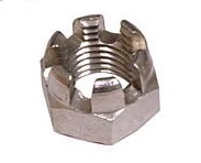 Aeronautical Standard AN310C7 Stainless Steel Nut, Plain, Castellated, Hexagon - 5/Pack