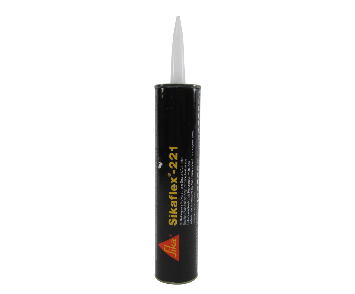 Sikaflex®-221 White Multi-Purpose One Component Polyurethane Sealant/Adhesive - 300 mL Cartridge - 24/Case