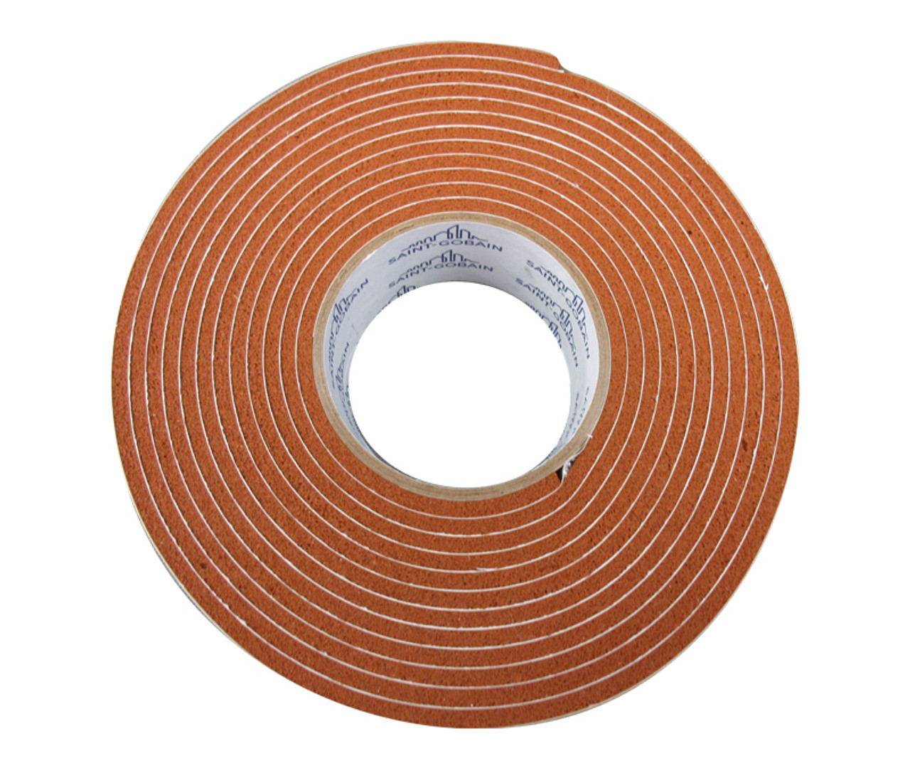 Saint-Gobain Strip-N-Stick® 200A CHR Orange/Tan 3/32" x 2" Silicone Sponge Tape - 10 Yard Roll