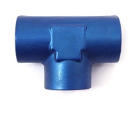 Aeronautical Standard AN917-4D Aluminum Tee, Pipe