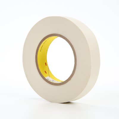 3M™ 021200-03020 Scotch® 365 White 8.3 Mil Thermosetable Glass Cloth Tape - 1" x 60 Yard Roll - 36/Case