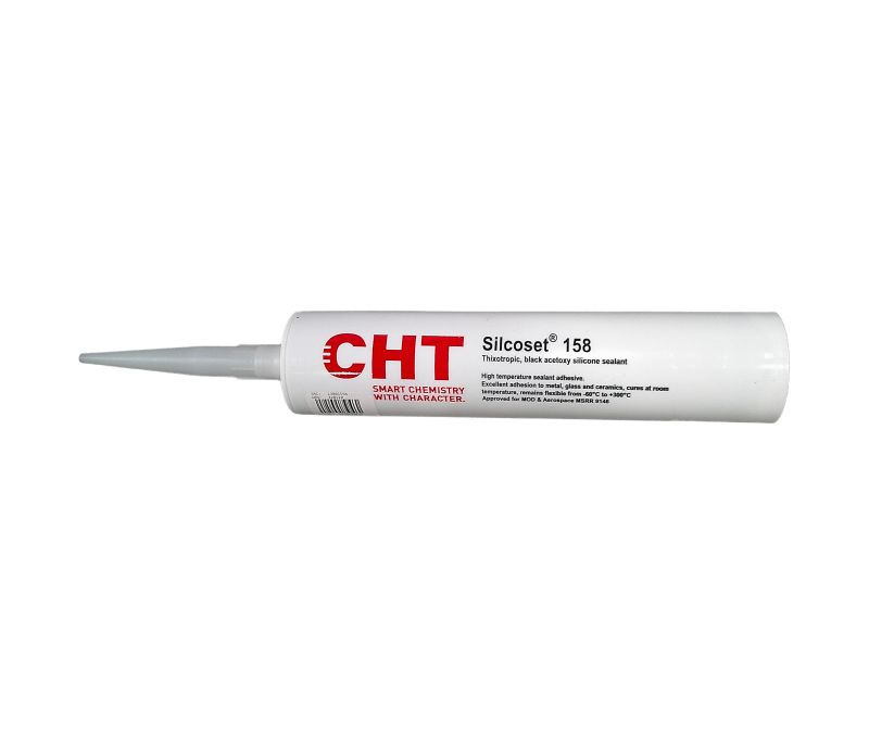 CHT Silcoset 158 (RTV 1008A) Black Adhesive Sealant - 310ml Cartridge