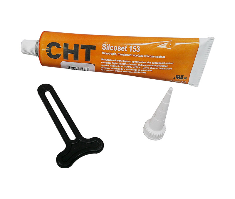 CHT Silcoset 153 Clear RTV Adhesive Sealant Paste - 75ml Tube