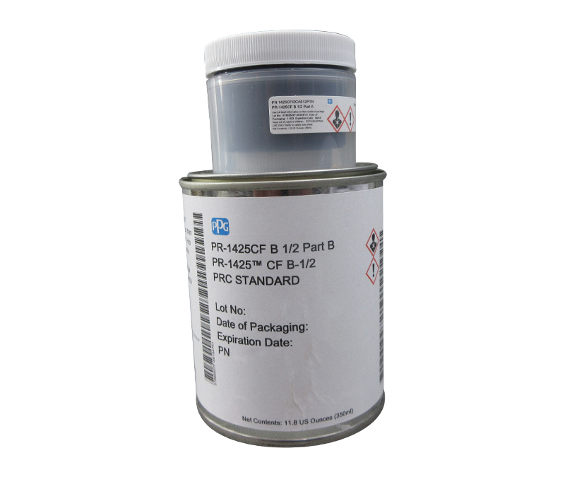 PPG® PR-1425CF B-1/2 PRC Standard Spec Chrome-Free Windshield & Canopy Sealant - Pint Kit - 16/Case