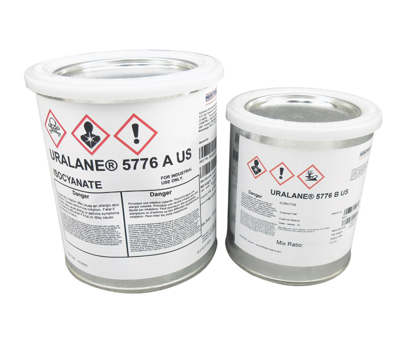 HUNTSMAN® URALANE® 5776-A/B Olive/Tan Standard Spec High-Strength Polyurethane Adhesive - Quart Kit - 60/Pack