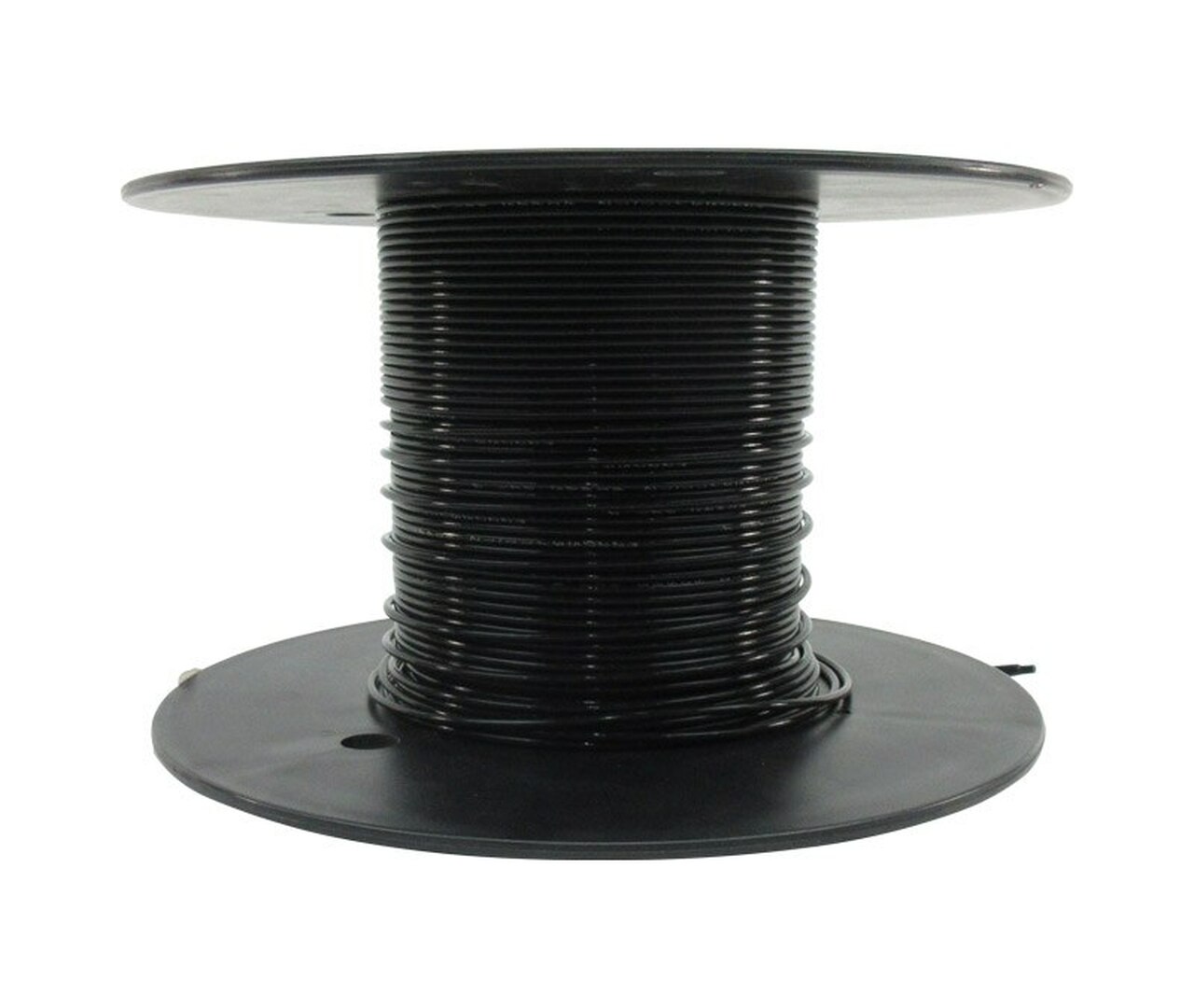 Military Specification M22759/16-20-0 Black 20 AWG PTFE Tapes/Coated Fiberglass Braid Wire - 500-Ft/Roll