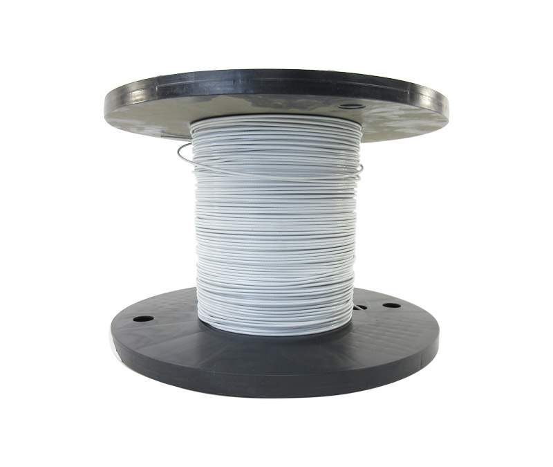 Military Specification M27500/18TG1T14 Copper/ETFE White 18 AWG 1 Conductor Shielded Cable - 100-Foot Length