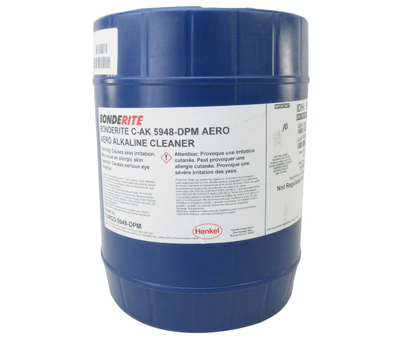Henkel 597211 BONDERITE® C-AK 5948-DPM AERO Blue Alkaline Aircraft Cleaner - 5 Gallon Pail