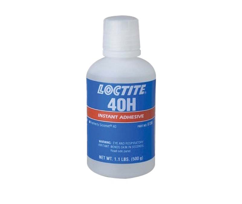 Henkel 61306 LOCTITE® 40H™ Transparent Cyanoacrylate Adhesive - 500 Gram (1.1 lb) Bottle