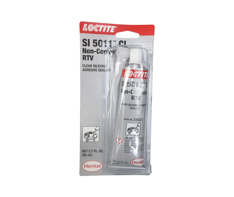 Henkel 51387 LOCTITE® SI 5011CL™ Clear Non-Corrosive RTV Silicone Adhesive Sealant - 80 mL (2.7 oz) Tube
