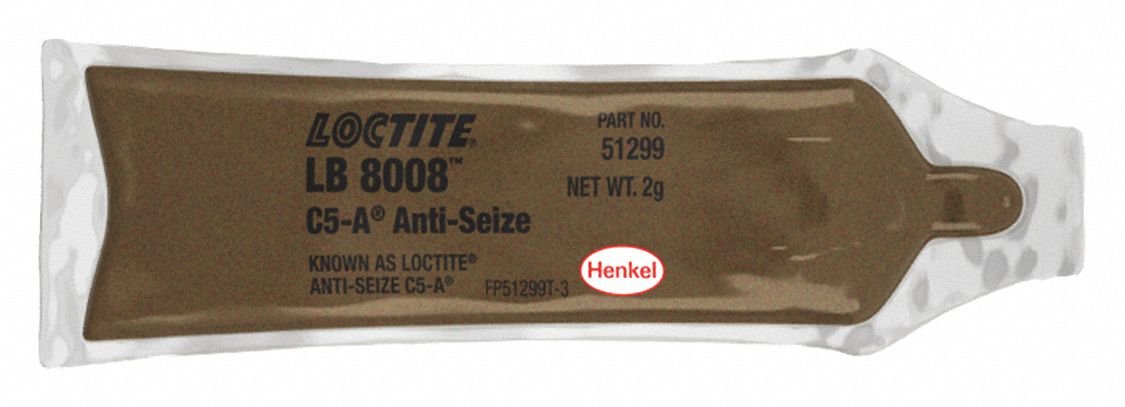 Henkel 51299 LOCTITE® LB 8008™ C5-A® Copper Based Anti-Seize Lubricant - 2 Gram (0.07 oz) Pouch - 2500/Case