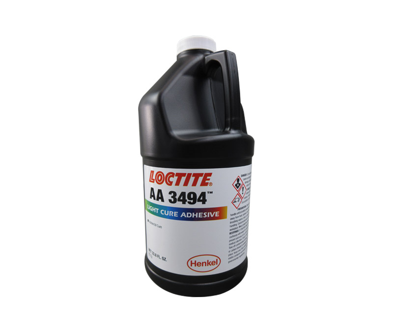 Henkel 29487 LOCTITE® AA 3494™ Transparent Light Cure Acrylic Adhesive - Liter (33.8 oz) Bottle