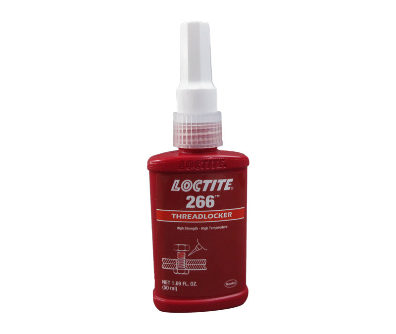 Henkel 26773 LOCTITE® 266™ High Temperature, High Strength Red-Orange Threadlocker - 50 mL (1.69 oz) Bottle