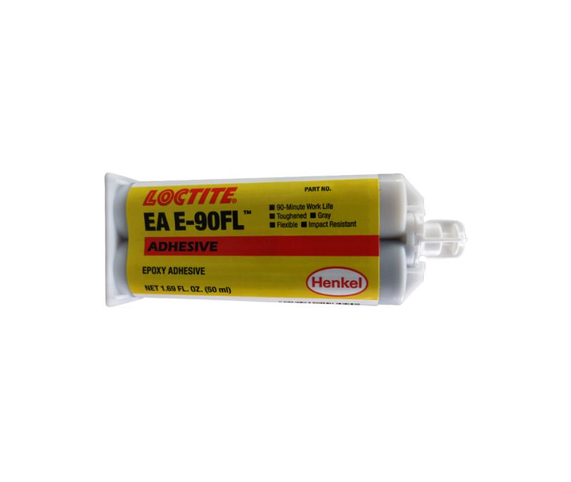 Henkel 29309 LOCTITE® EA E-90FL™ HYSOL® Gray Toughened Industrial-Grade Solid Epoxy Adhesive - 50 mL (1.69 oz) Dual Cartridge