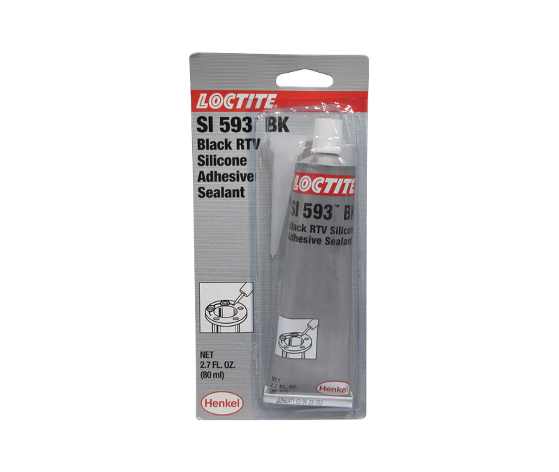 Henkel 59330 LOCTITE® SI 593™ Black RTV Silicone Adhesive Sealant - 80 mL (2.7 oz) Tube