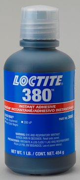 Henkel 38061 LOCTITE® 380™ Black Low Viscosity Rubber-Toughened Instant Adhesive - 454 Gram (1 lb) Bottle