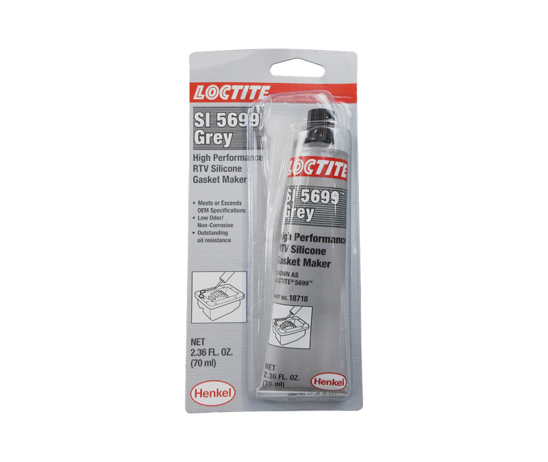 Henkel 18718 LOCTITE® SI 5699™ Gray High Performance RTV Silicone Gasket Maker - 70 mL (2.36 oz) Tube