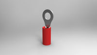 TE Connectivity 31888 Ring Tongue Terminal - AWG 22-16 - Insulation Max 3.18mm - Stud M4 - 150/Pack