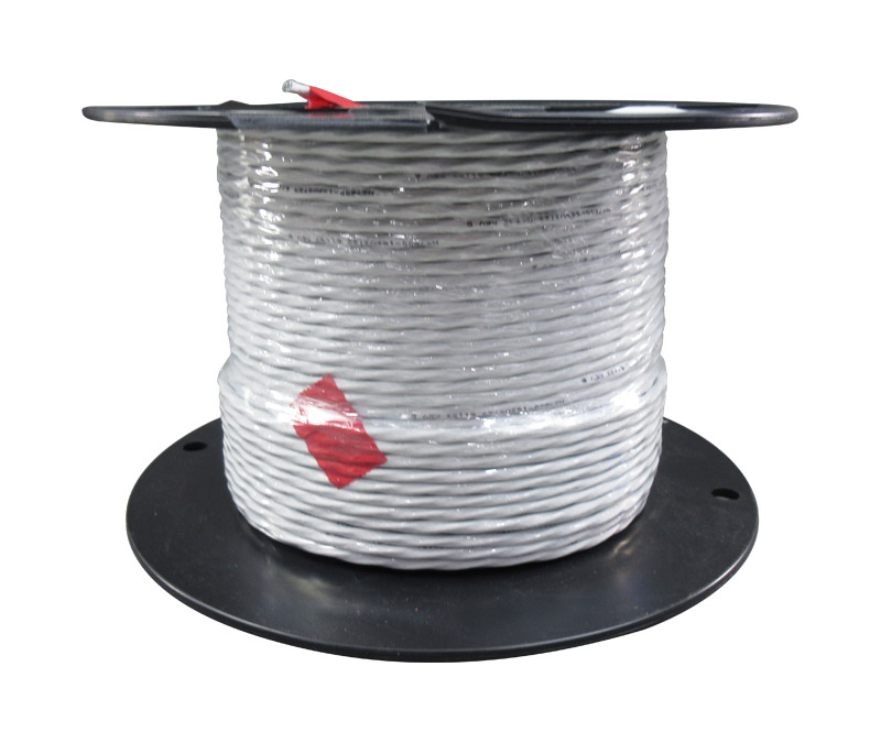 Military Specification M27500/18SD3T23 White Jacket 18 AWG 2 Conductor Shielded Cable - 100-Foot Length