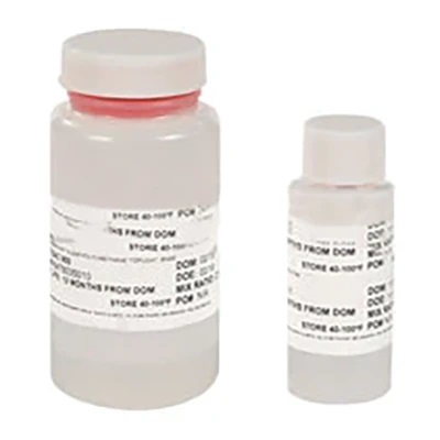 AkzoNobel 4002A21M/0200T106 Silver-White Hi-Temp Aluminum Epoxy Coating - 2 oz Touch Up Kit - 64/Case