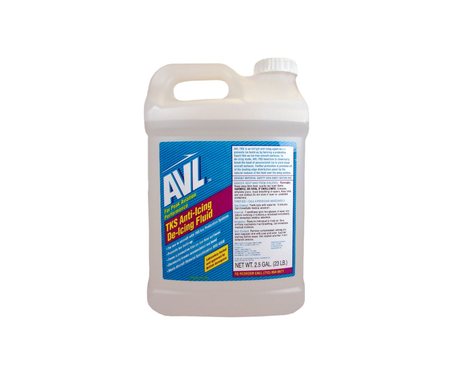 AvLabs TKS Aircraft Wing De-icer Fluid - 2.5 Gallon Jug - 2/Pack