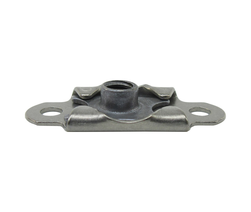 Military Standard MS21060L06 Steel Dry Film Coated Nut, Self-Locking, Plate - 10/Pack