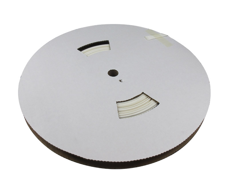 Military Specification M23053/5-108-9 White 1/2" Heat Shrink Tubing - 100-Foot Length