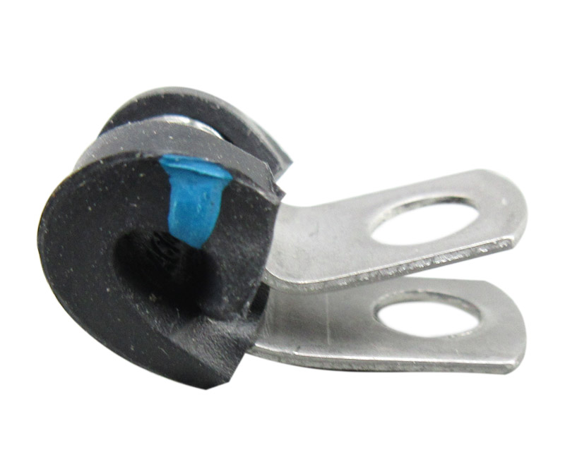Military Standard MS21919WCG2 Stainless Steel Cushioned Clamp, Loop - 12/Pack