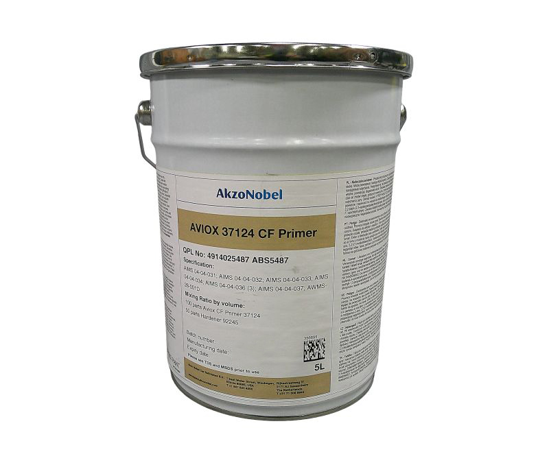 AkzoNobel Aviox® 37124 Off-White Chrome-Free Epoxy Primer - 5 Liter Tin - 2/Pack