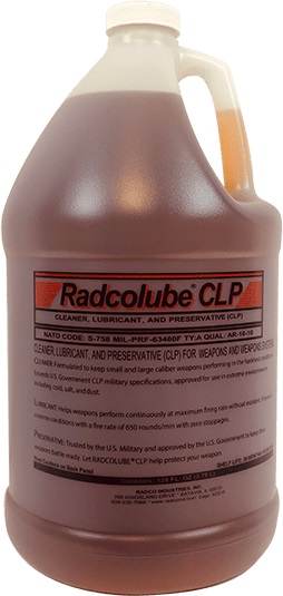 RADCOLUBE® CLP Transparent MIL-PRF-63460E Spec 3-in-1 Gun Oil - Gallon Jug - 6/Pack