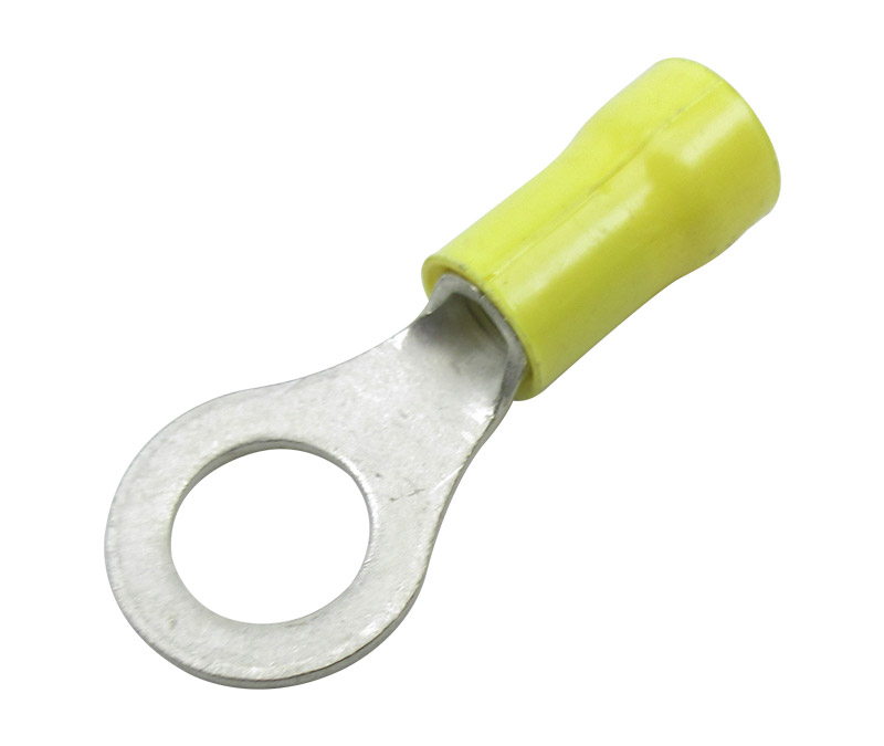 TE Connectivity 34856 Ring Tongue Terminal 10-12AWG Copper Yellow 33.71mm Tin - 500/Pack