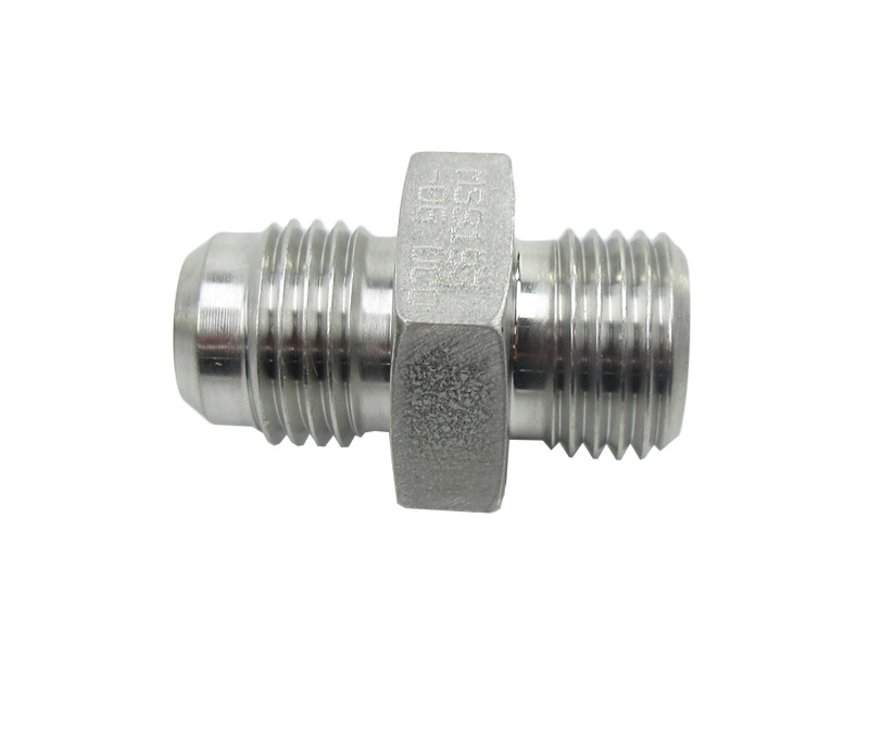Military Standard MS9193-06 Crescent Steel Adapter, Straight, Tube to Boss