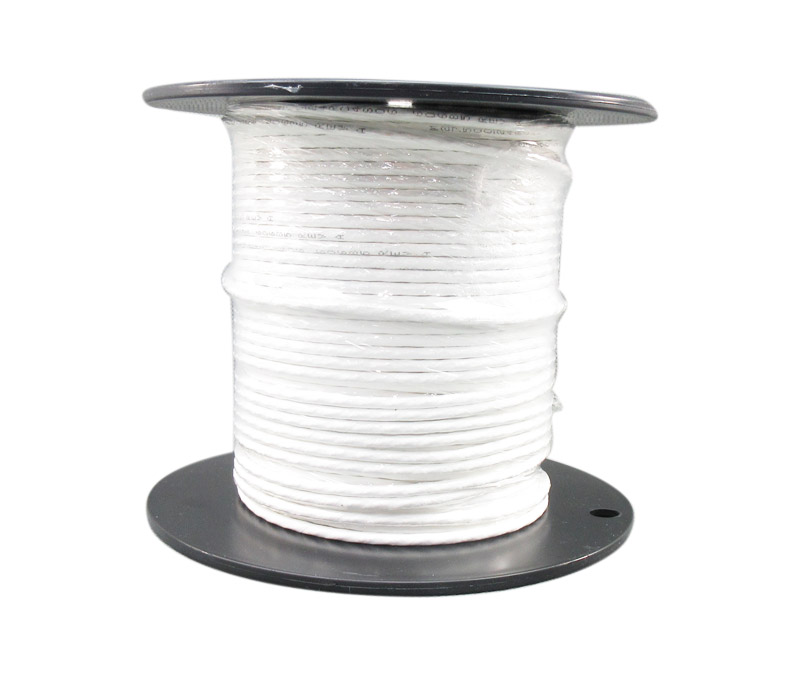 Military Specification M27500/24RC4S06 White Jacket 24 AWG 4 Conductor Shielded Cable - 100-Ft/Roll