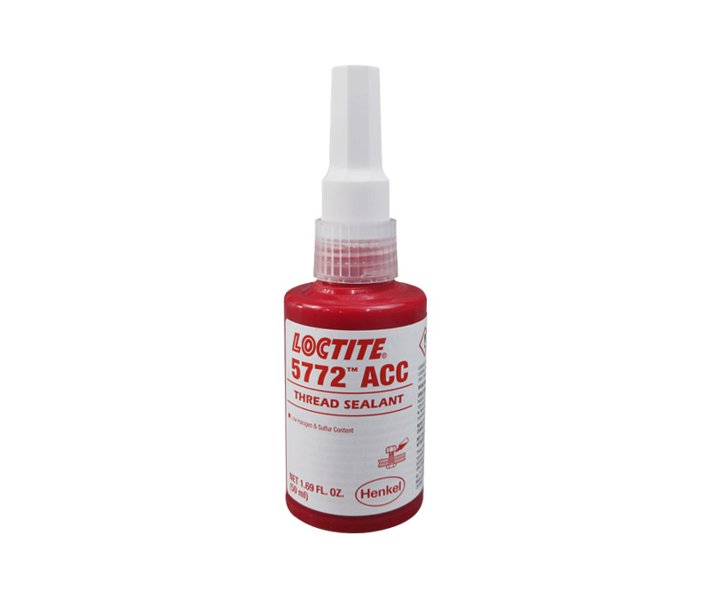 Henkel 25524 LOCTITE® 5772™ ACC Yellow Medium Strength Thread Sealant - 50 mL (1.69 oz) Bottle - 12/Pack