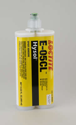Henkel 29301 LOCTITE® EA E-05CL™ HYSOL® Epoxy Structural Adhesive - 400 mL (13.5 oz) Standard Cartridge - 6/Pack