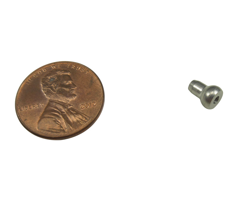 Military Standard MS20664C2 Stainless Steel 1/16" Wire Rope Swaging Single Shank Ball - 6/Pack
