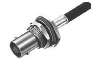 TE Connectivity 5225398-1 Copper/Silver RG-58, A, B & C Male Crimp BNC Bulkhead Connector, Plug, Electrical - 5/Pack
