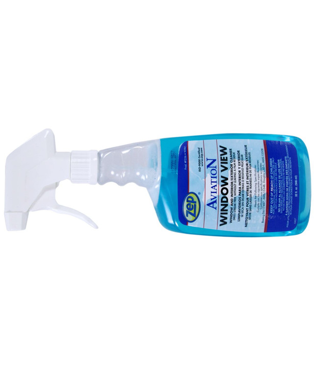 ZEP® F336 Aviation™ Window View Spray & Wipe Interior/Exterior Aircraft Window Cleaner - 32 oz Trigger Spray - 12/Pack