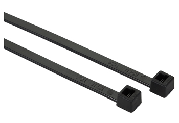 HellermannTyton T30R0M4 Black 6" Cable Tie - 30 lb - 400/Pack