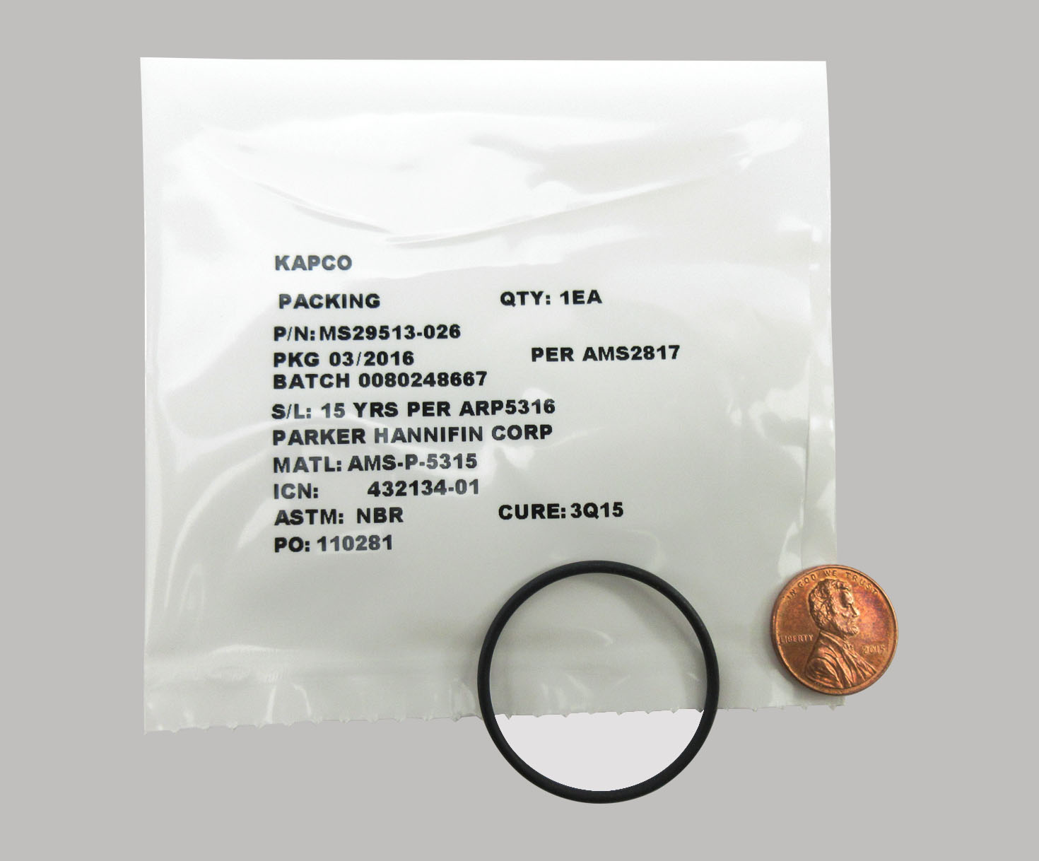 Military Standard MS29513-026 O-Ring - 60/Pack