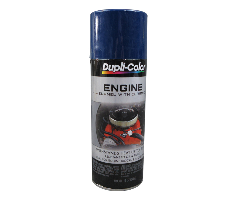 DUPLI-COLOR® DE1606 Ford Dark Blue Engine Enamel Paint with CERAMIC™ - 340 Gram (12 oz) Aerosol Can - 6/Case