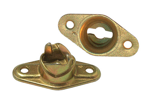 Camloc® 214-16 Bronze Plain Receptacle, Turnlock Fastener - 5/Pack