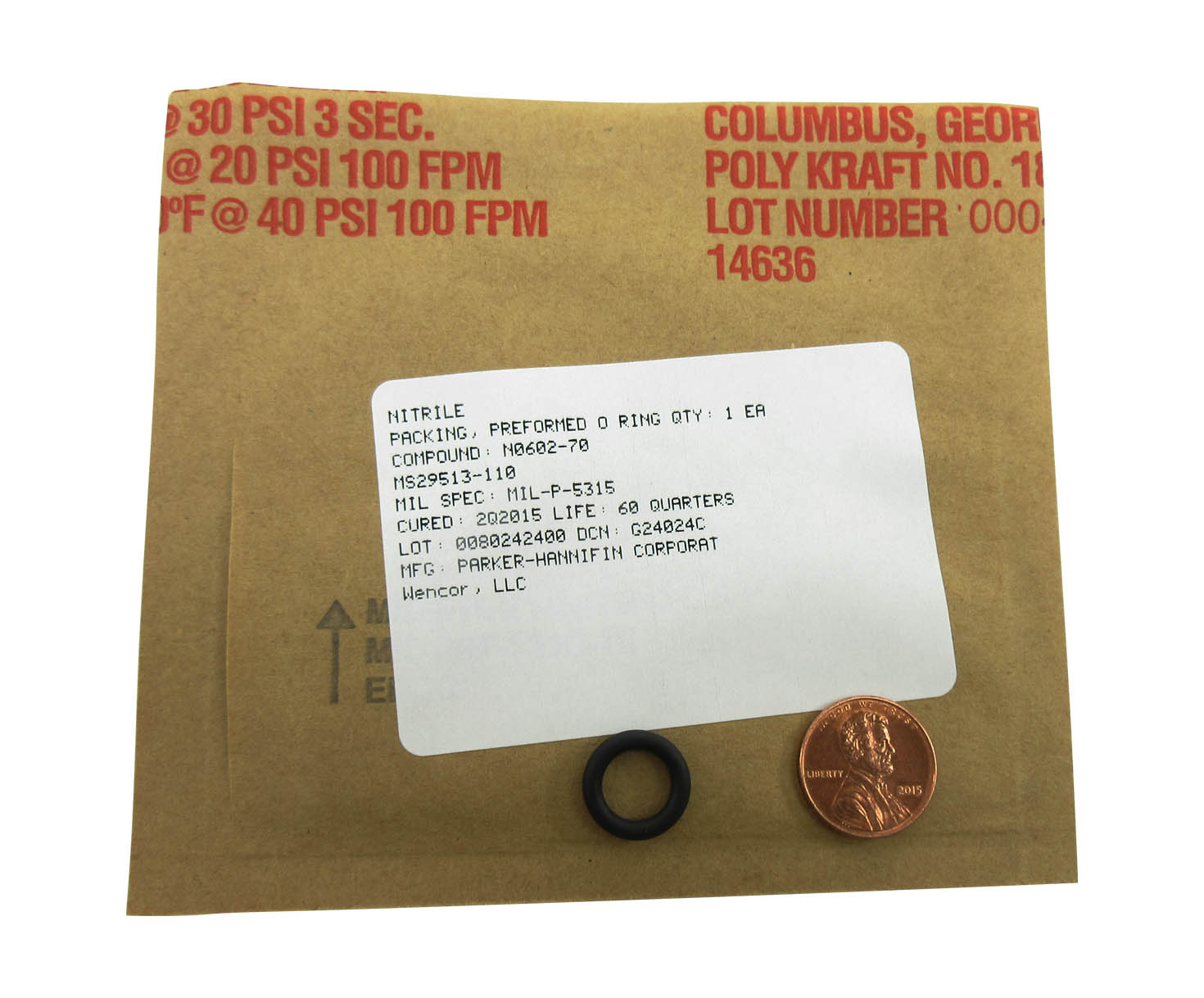 Military Standard MS29513-110 O-Ring - 50/Pack