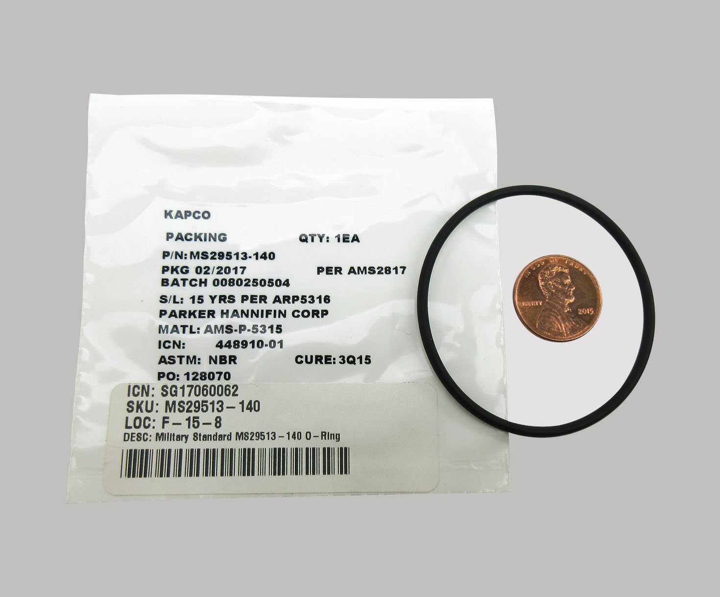 Military Standard MS29513-140 O-Ring - 20/Pack